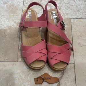 Sandgrens Pink Women's Clog Sandals
